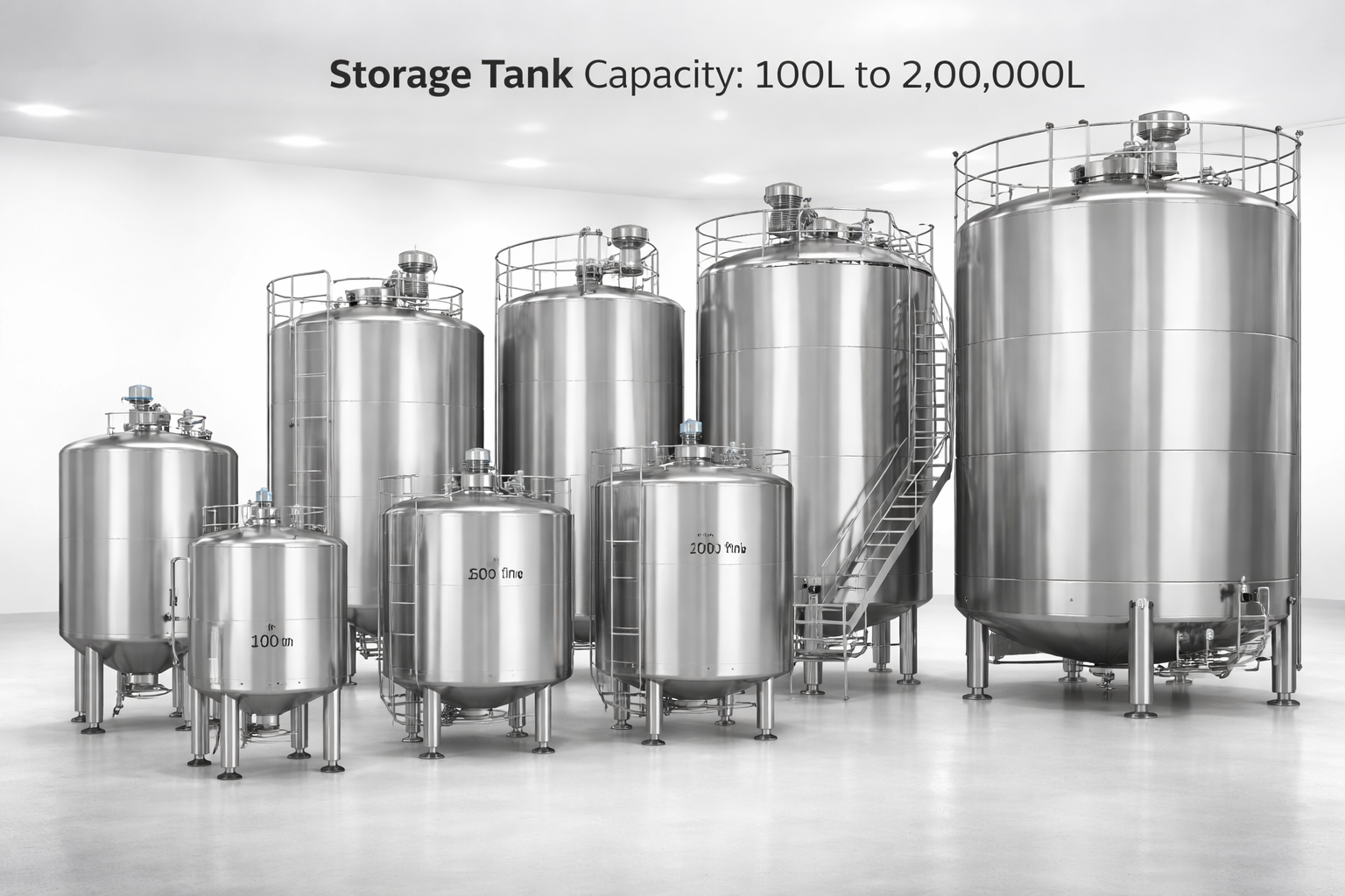 Insulated Stainless Steel Milk Storage Tank 5000L